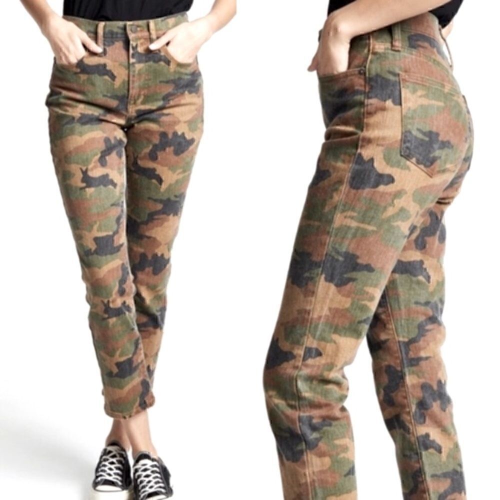 Madewell The High Rise Slim Boy Jean Camo Jeans Size 24